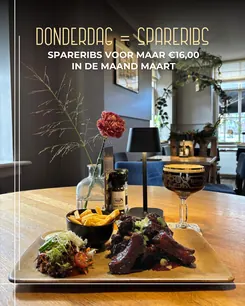 Spareribs van de grill bij Bij Wout, elke donderdag